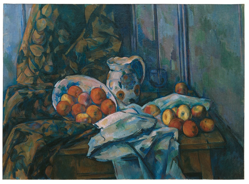 Paul Cézanne
Nature morte au pot de fayence, vers 1900
huile sur toile, 73,7 x 101 cm