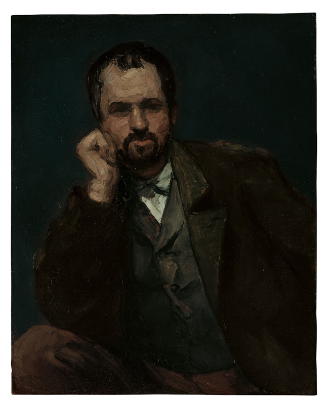 Paul Cézanne, Portrait de Dominique Aubert, vers 1866, huile sur toile, 82 x 66 cm