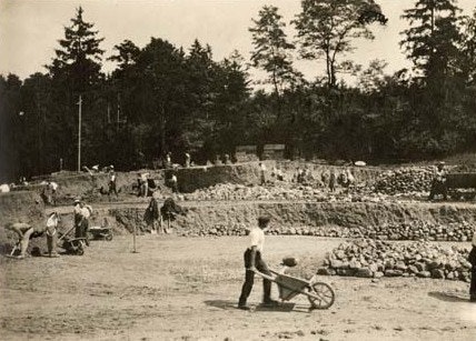 Bild zum Neubau der Villa Am Römerholz, 1913–16 gebaut nach den Plänen von Maurice Turrettini, unbekannter Photograph, Studienbibliothek Winterthur.