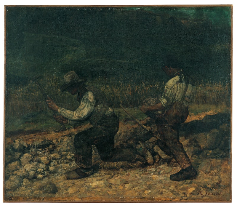 Gustave Courbet
Die Steinklopfer, um 1849
Öl auf Leinwand, 56 x 65 cm
