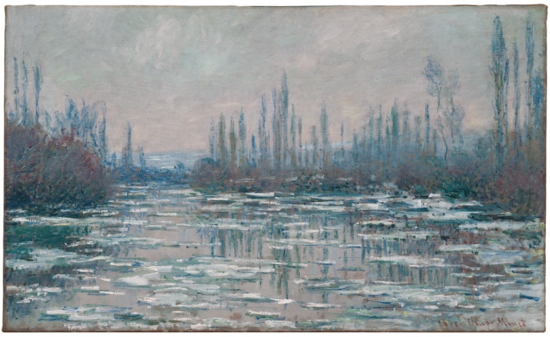 Claude Monet
Die Seine bei Eisgang, 1880/81
Öl auf Leinwand, 60 x 99 cm
