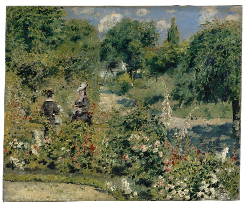 Pierre-Auguste Renoir, Garten in Fontenay-aux-Roses, um 1873/74, Öl auf Leinwand, 51 x 62 cm