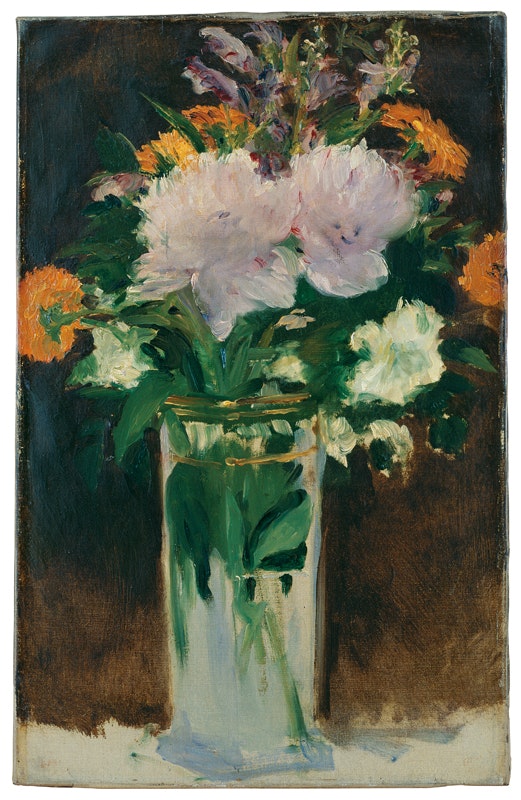 Edouard Manet
Blumenstrauss in Kristallvase, 1882
Öl auf Leinwand, 54 x 34,5 cm