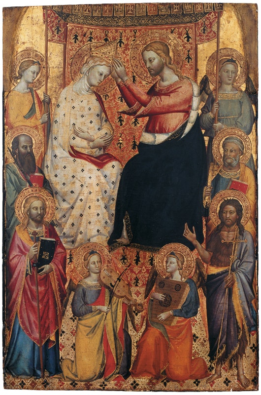 Meister der Misericordia Madonna
Die Krönung Mariä, gegen 1380
Tempera auf Holz, 75 x 49 cm
