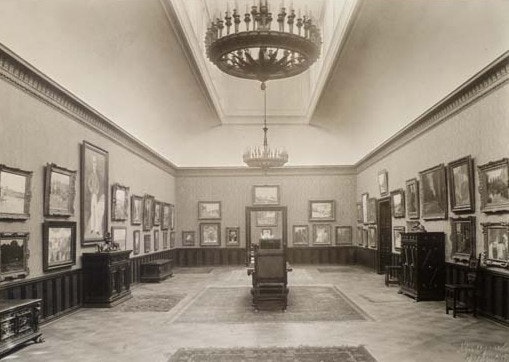 Gemäldegalerie oder Impressionisten-Saal, angebaut am Wohnsitz des dänischen Sammlers Wilhelm Hansen (1868–1936), Ordrupgaard, Kopenhagen, Photographie von A. Lindegaard, um 1918,
Ordrupgaard Museum, Kopenhagen