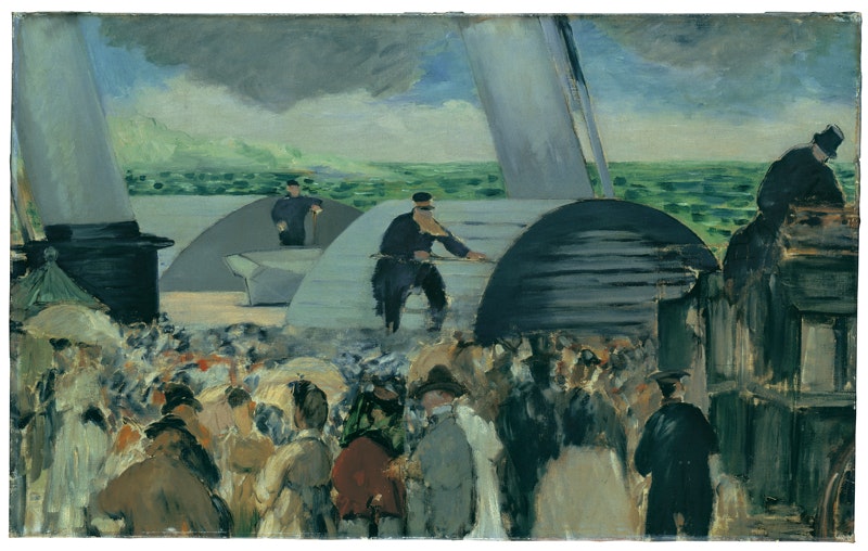 Edouard Manet
Die Abfahrt des Folkestonedampfers, 1868
Öl auf Leinwand, 62 x 100,5 cm