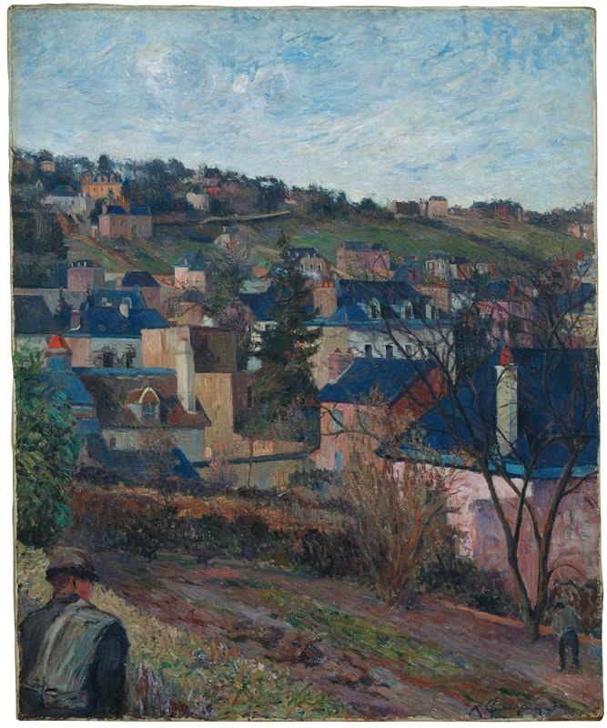 Paul Gauguin
Die blauen Dächer (Rouen), 1884
Öl auf Leinwand, 74 x 60 cm