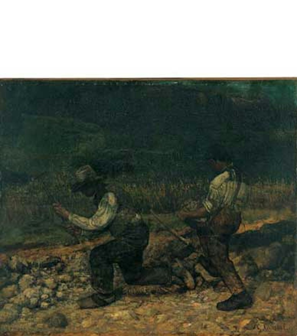 Gustave Courbet (1819–1877), Die Steinklopfer, um 1849, Öl auf Leinwand, 56 x 65 cm, Sammlung Oskar Reinhart «Am Römerholz», Winterthur