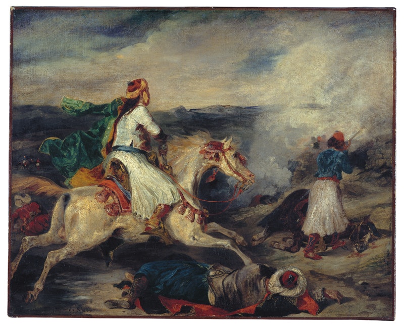 Eugène Delacroix
Scene from the Greek War of Liberation c. 1827
Oil on canvas, 65 x 81,5 cm
