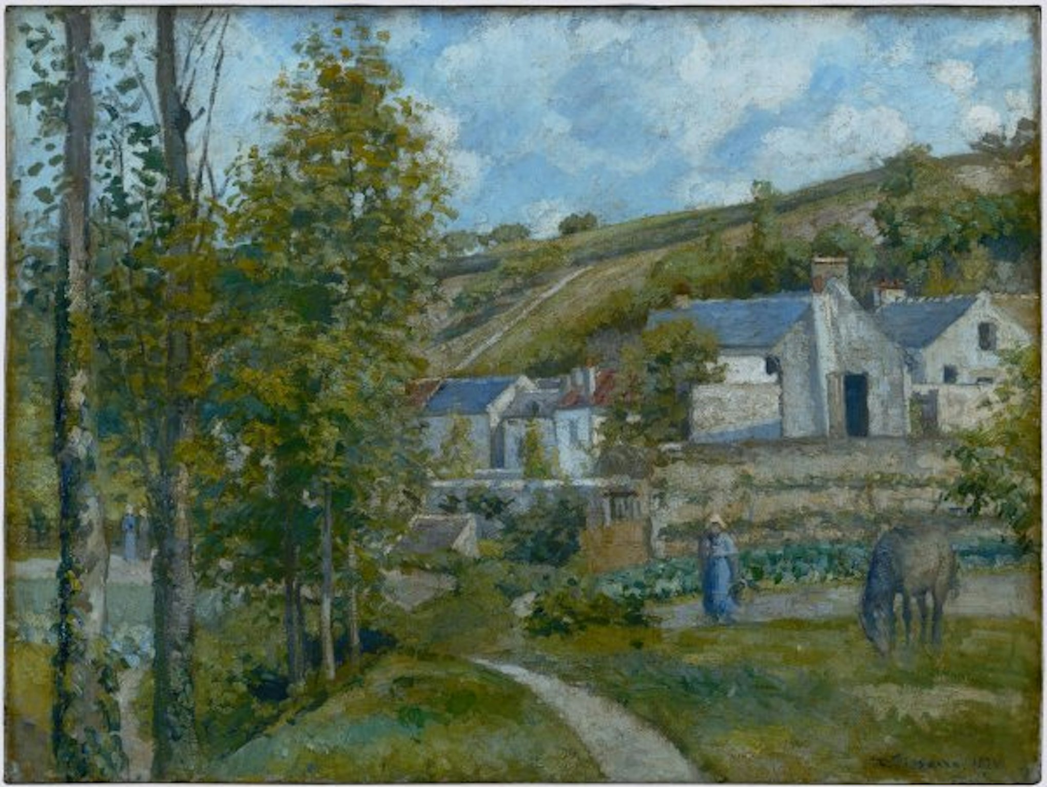 Camille Pissarro
A View of L’Hermitage, near Pontoise 1874
Oil on canvas, 61 x 81 cm