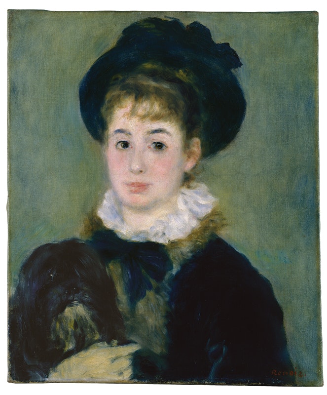 Pierre-Auguste Renoir, Portrait of Henriette Henriot c. 1876, Oil on canvas, 55 x 46,5 cm