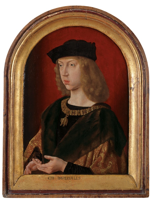 Master of St Giles (active around 1500)
Philip the Fair of Burgundy c. 1495
Oak panel, 30,5 x 21,5 cm