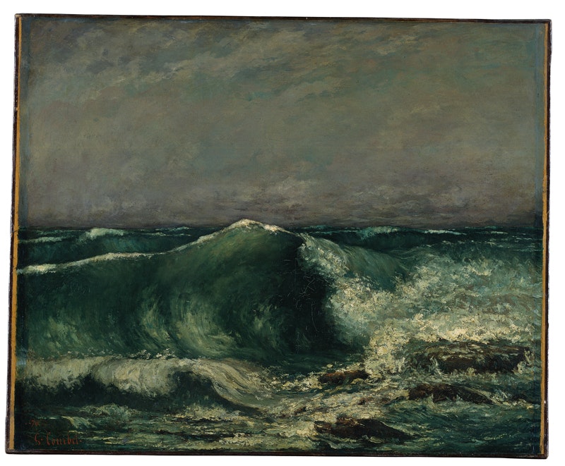 Gustave Courbet,
The Wave 1870
Oil on canvas, 80,5 x 99,5 cm
