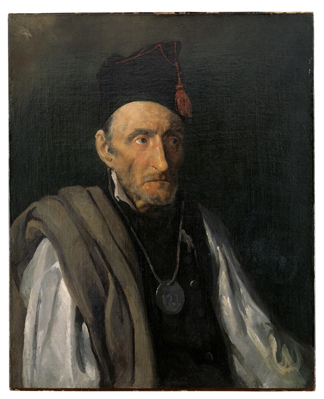 Théodore Géricault
A Man Suffering from Delusions of Military Rank c. 1819–1822
Oil on canvas, 81 x 65 cm