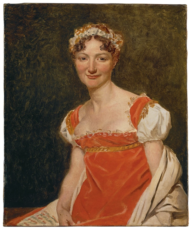 Jacques-Louis David
Portrait of Baroness Pauline Jeanin 1812
Oil on canvas, 73 x 60 cm