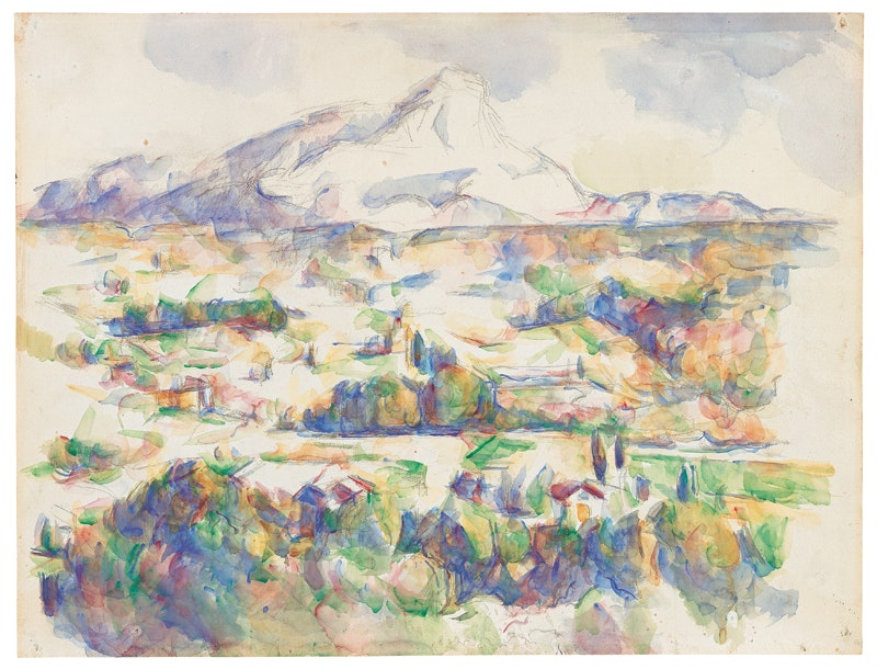 Paul Cézanne
Mont Sainte-Victoire 1902–06
Watercolour over pencil on paper, 48 x 63,2 cm