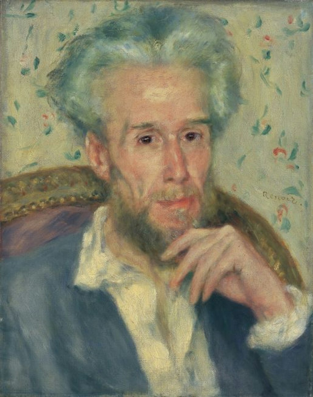 Pierre-Auguste Renoir, Portrait de Monsieur Chocquet, 1875 –1876, Huile sur toile, 46 × 36 cm, Collection Oskar Reinhart «Am Römerholz», Winterthour