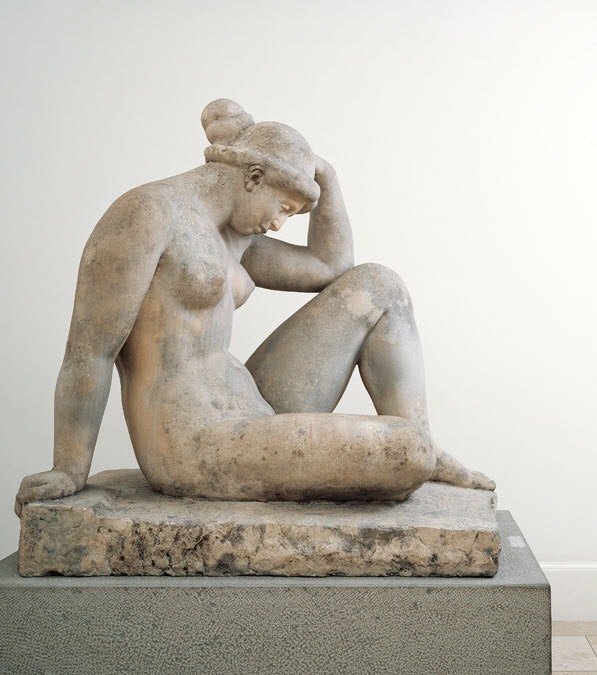 Aristide Maillol, La Méditerranée, vers 1905-1907, pierre calcaire de Lens-sur-Dendre, Belgique, 114 x 78 x 107,5 cm