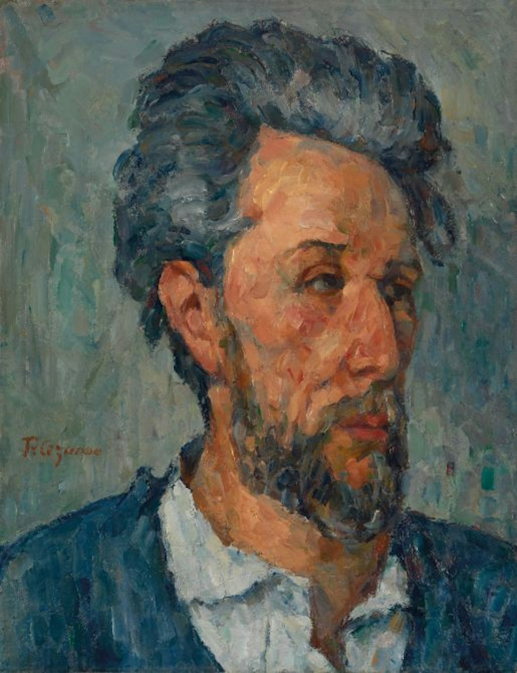 Paul Cézanne, Portrait de Victor Chocquet, 1876 –1877, Huile sur toile, 46 × 36 cm, Collection particulière