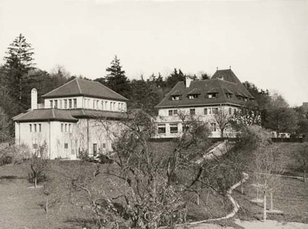 Villa Am Römerholz mit angebauter Gemäldegalerie, 1913–16 errichtet nach Plänen von Maurice Turrettini, Photographie von Hermann Linck, Winterthur, um 1950, Archiv Sammlung Oskar Reinhart «Am Römerholz», Winterthur