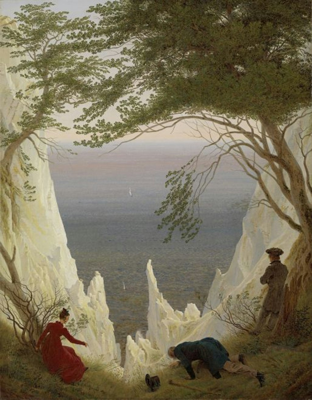 Caspar David Friedrich, Kreidefelsen auf Rügen, 1818, Öl auf Leinwand, 90 x 70 cm, Museum Oskar Reinhart, Winterthur
