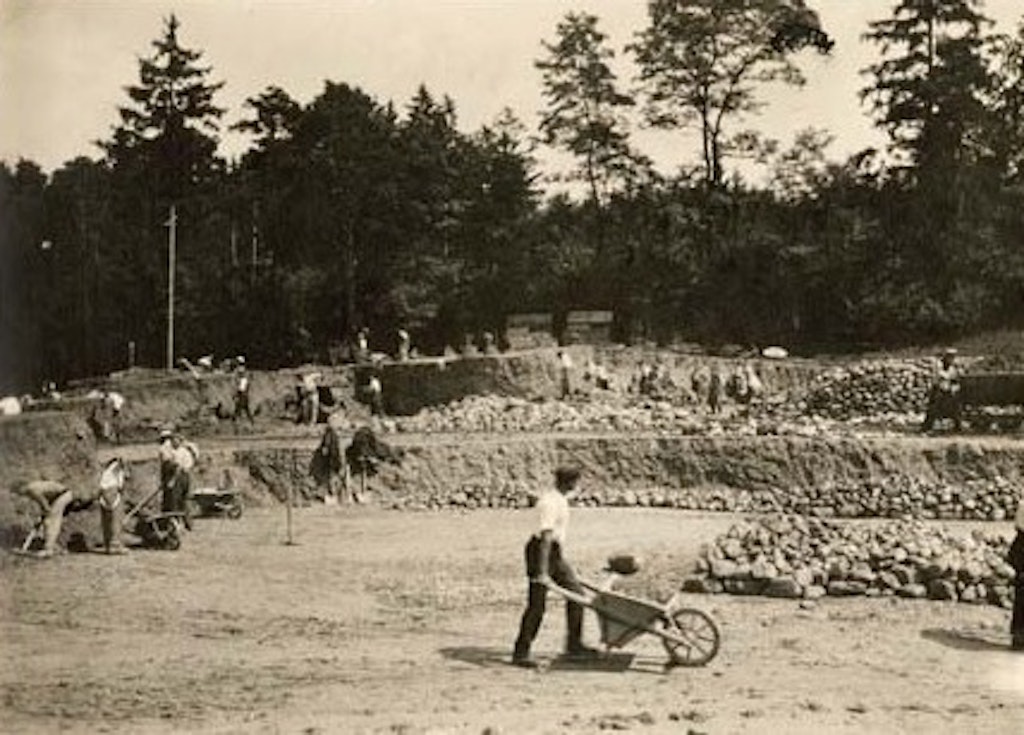 Bild zum Neubau der Villa Am Römerholz, 1913–16 gebaut nach den Plänen von Maurice Turrettini, unbekannter Photograph, Studienbibliothek Winterthur.